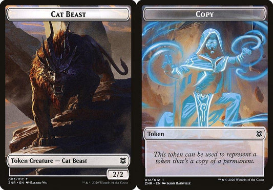 Cat Beast (003) // Copy (012) Double-Sided Token - Foil