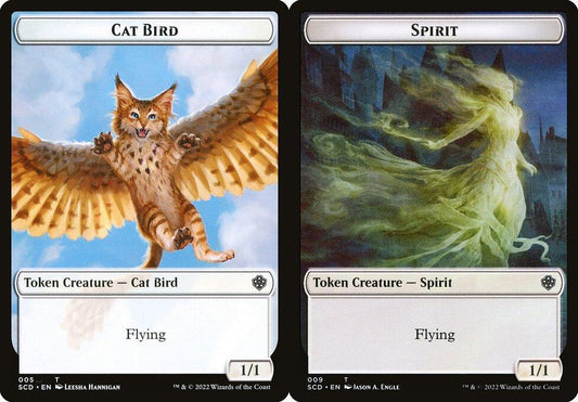 Cat Bird (005) // Spirit (009) Double-Sided Token