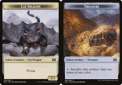 Cat Dragon (019) // Treasure (022) Double-Sided Token - Foil