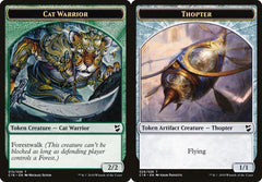 Cat Warrior (015) // Thopter (026) Double-Sided Token
