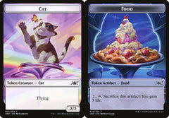Cat (001) // Food (010) Double-Sided Token - Foil