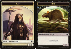 Cat (002) // Rat (003) Double-Sided Token