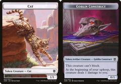 Cat (002) // Goblin Construct (011) Double-Sided Token - Foil