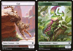 Cat (002) // Insect (007) Double-Sided Token - Foil
