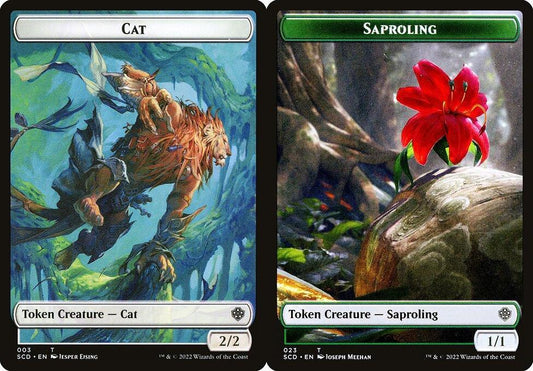 Cat (003) // Saproling (023) Double-Sided Token