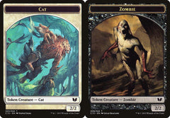 Cat (003) // Zombie (008) Double-Sided Token