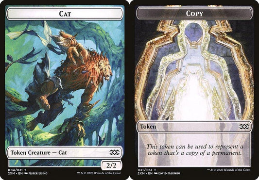 Cat (004) // Copy (031) Double-Sided Token - Foil