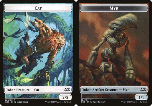 Cat (004) // Myr (024) Double-Sided Token - Foil