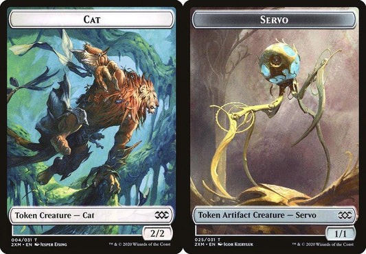 Cat (004) // Servo (025) Double-Sided Token - Foil