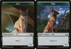 Cat (009) // Dog (010) Double-Sided Token - Foil