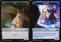 Cat (009) // Wizard (005) Double-Sided Token - Foil