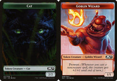Cat (011) // Goblin Wizard (008) Double-Sided Token - Foil