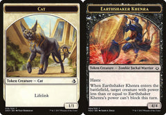Cat (016) // Earthshaker Khenra (004) Double-Sided Token