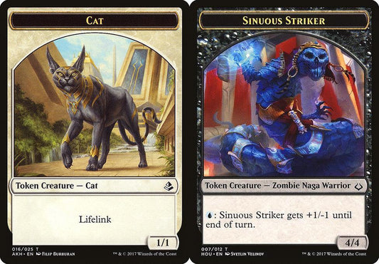 Cat (016) // Sinuous Striker (007) Double-Sided Token