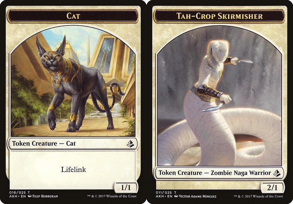 Cat (016) // Tah-Crop Skirmisher (011) Double-Sided Token