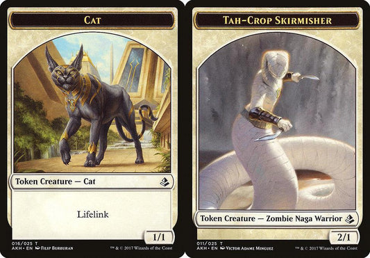 Cat (016) // Tah-Crop Skirmisher (011) Double-Sided Token
