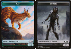 Cat (020) // Zombie (007) Double-Sided Token - Foil