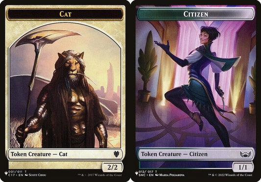 Cat (001) // Citizen (012) Double-Sided Token (PLST)