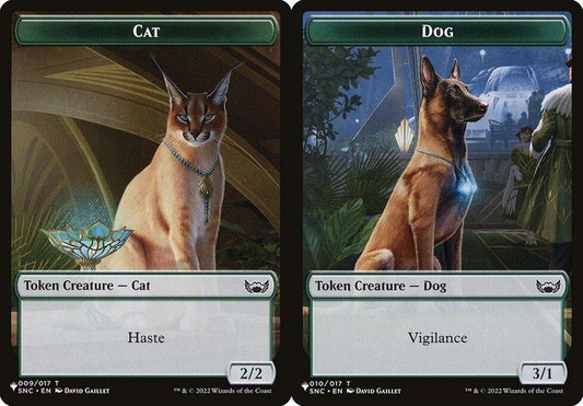 Cat (009) // Dog (010) Double-Sided Token (PLST)