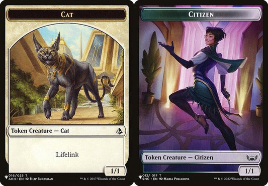 Cat (016) // Citizen (012) Double-Sided Token (PLST)