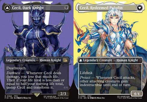 Cecil, Dark Knight // Cecil, Redeemed Paladin (0380) (Borderless)