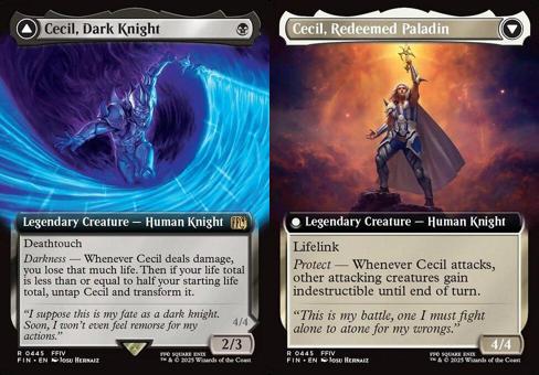 Cecil, Dark Knight // Cecil, Redeemed Paladin (0445) (Extended Art)