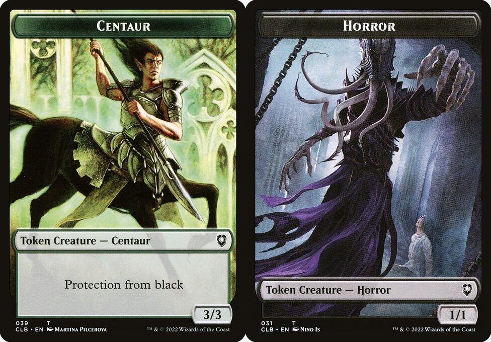Centaur (039) // Horror (031) Double-Sided Token