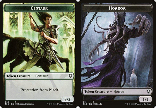 Centaur (039) // Horror (031) Double-Sided Token