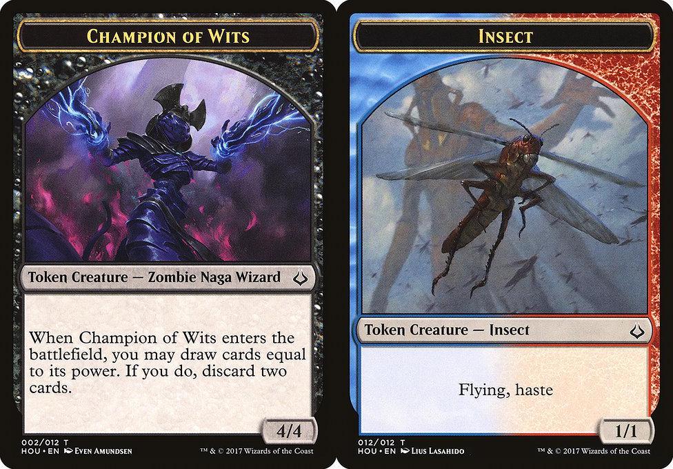 Champion of Wits (002) // Insect (012) Double-Sided Token