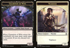 Champion of Wits (002) // Warrior (017) Double-Sided Token