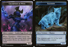 Champion of Wits (004) // Illusion (003) Double-Sided Token