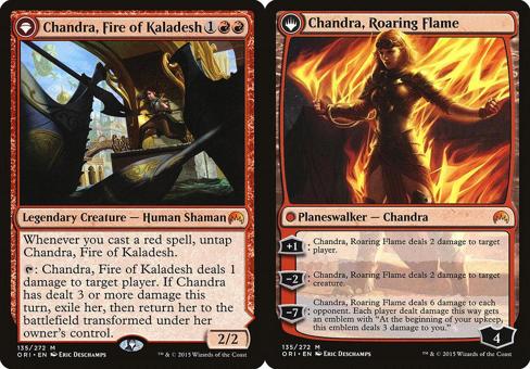 Chandra, Fire of Kaladesh // Chandra, Roaring Flame - Foil