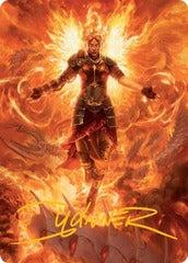 Chandra, Hope's Beacon (30/81) Art Card (AMOM) - Gold-Stamped Signature