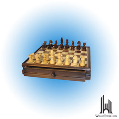 Chess Set - 12" Walnut