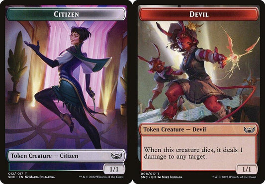 Citizen (012) // Devil (008) Double-Sided Token - Foil
