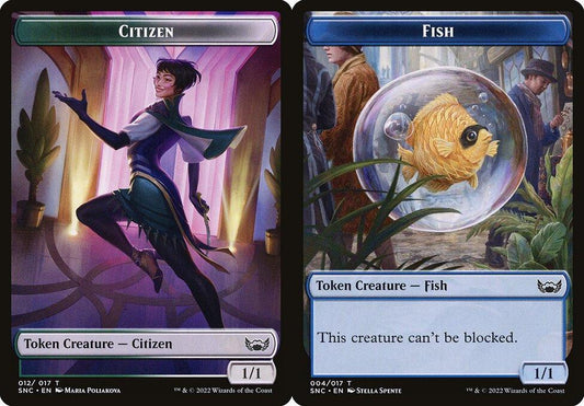 Citizen (012) // Fish (004) Double-Sided Token - Foil