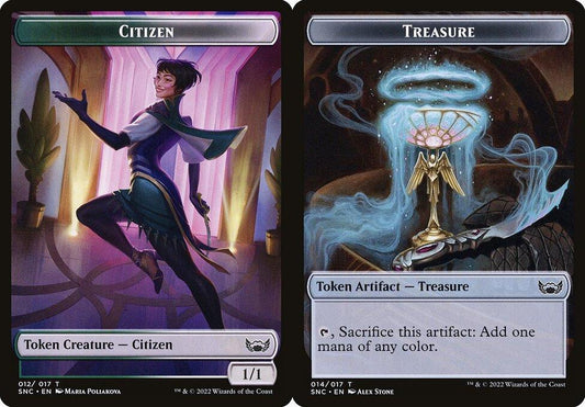Citizen (012) // Treasure (014) Double-Sided Token - Foil