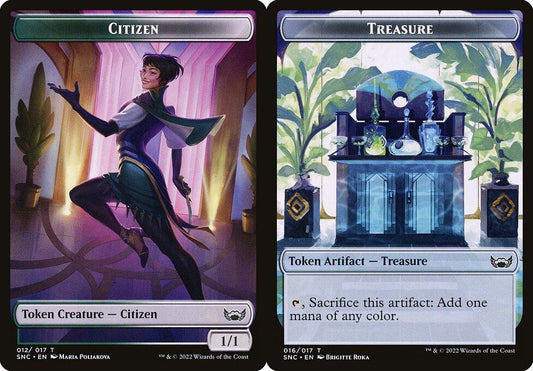Citizen (012) // Treasure (016) Double-Sided Token - Foil