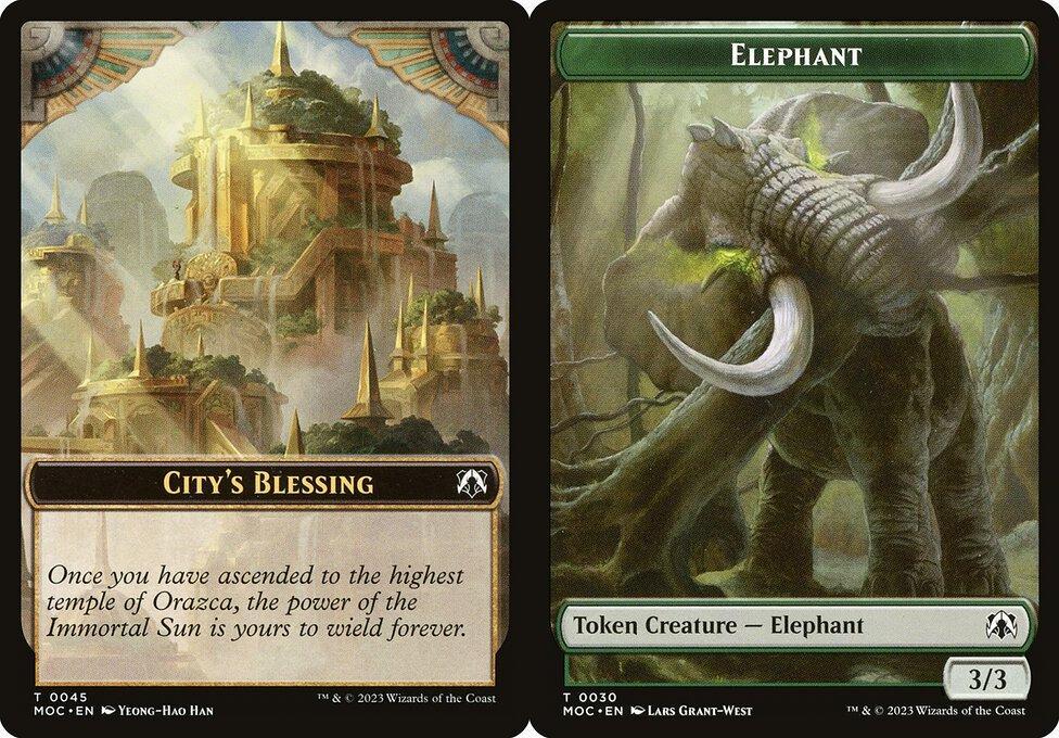 City's Blessing (0045) // Elephant (0030) Double-Sided Token