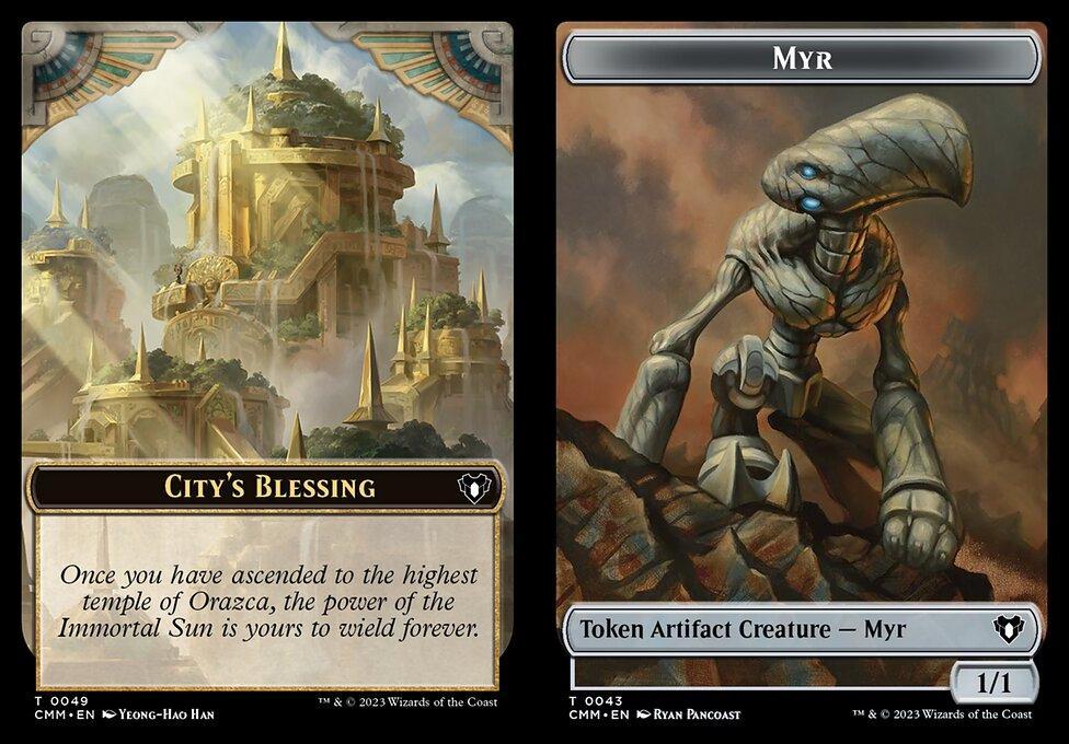 City's Blessing (0049) // Myr (0043) Double-Sided Token
