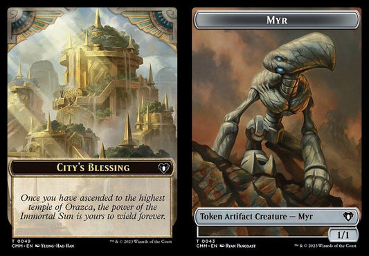 City's Blessing (0049) // Myr (0043) Double-Sided Token