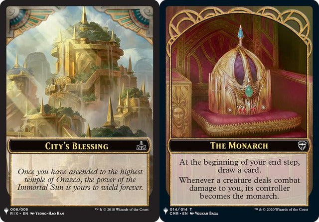 City's Blessing (006) // The Monarch (014) Double-Sided Token (PLST)