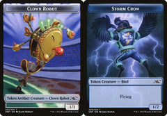 Clown Robot (002) // Storm Crow (005) Double-Sided Token - Foil