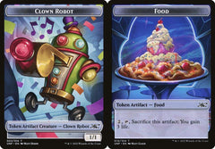 Clown Robot (003) // Food (010) Double-Sided Token - Foil