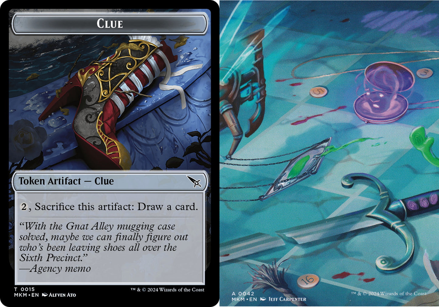 Clue (0015) // Art Card (0042) Double-Sided Token - Foil