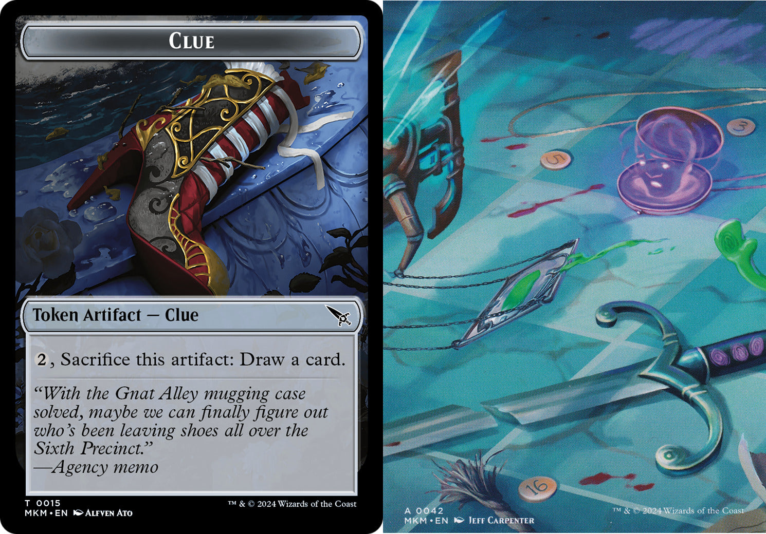 Clue (0015) // Art Card (0042) Double-Sided Token