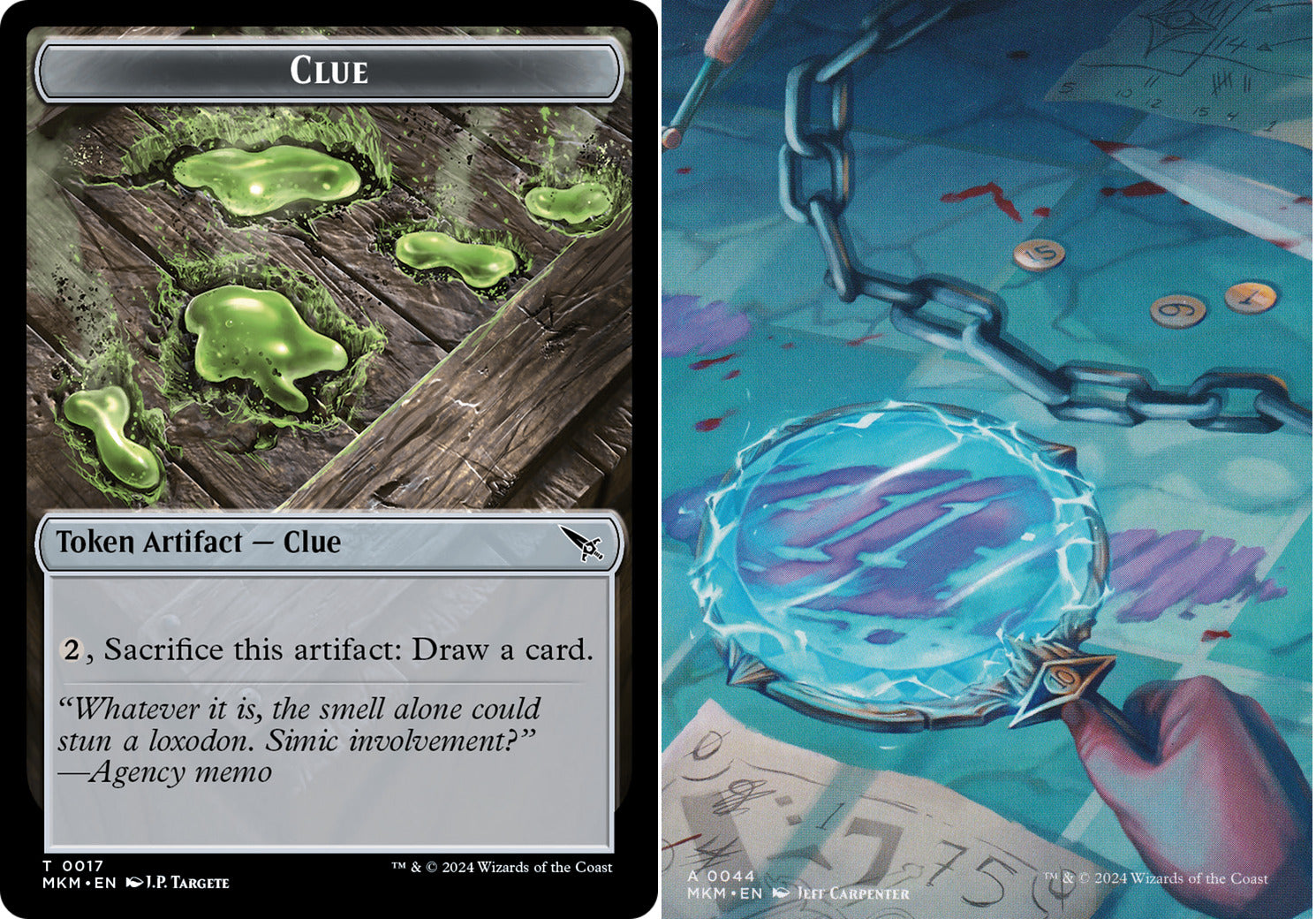 Clue (0017) // Art Card (0044) Double-Sided Token - Foil