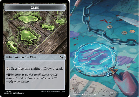 Clue (0017) // Art Card (0044) Double-Sided Token - Foil