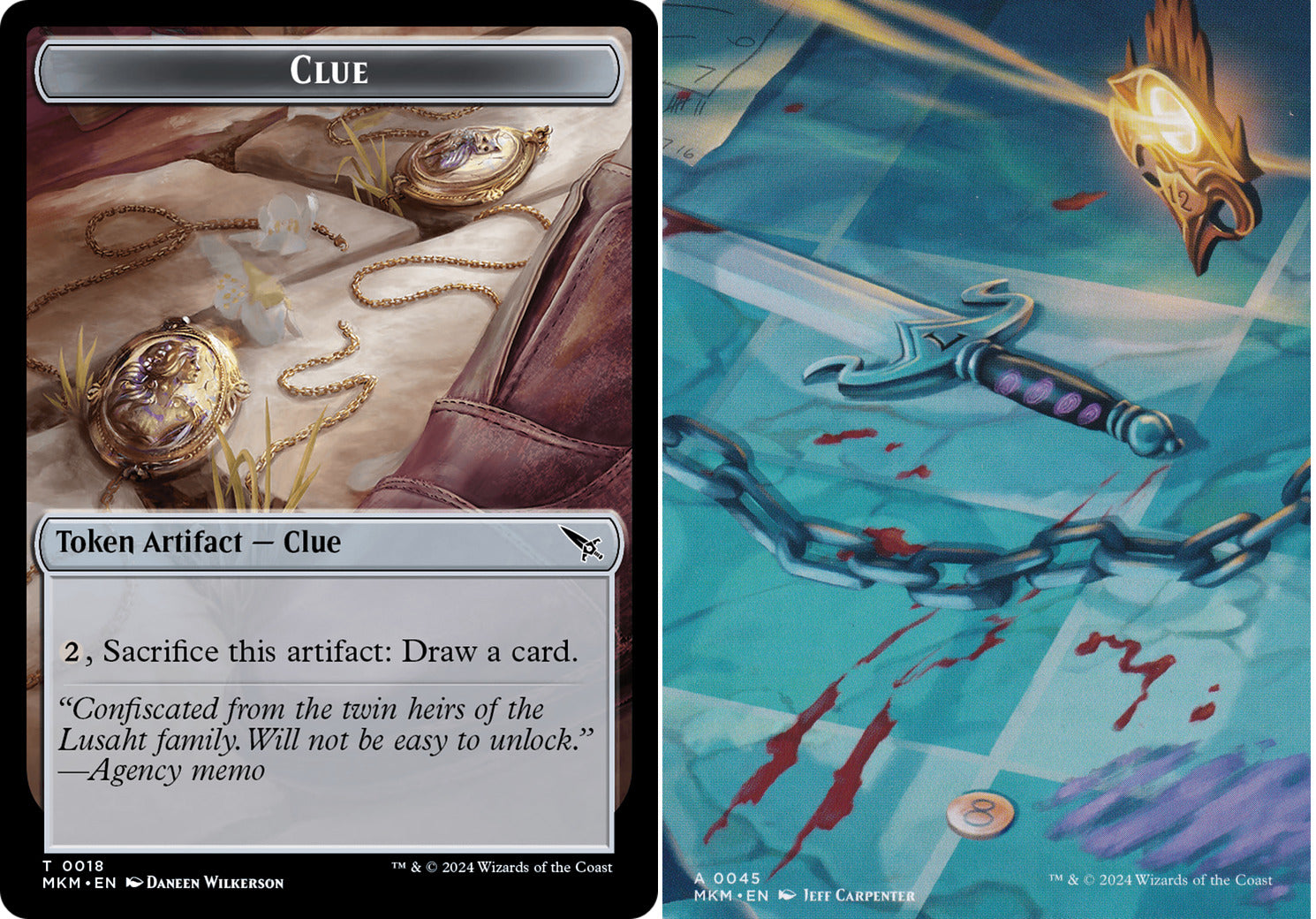 Clue (0018) // Art Card (0045) Double-Sided Token - Foil