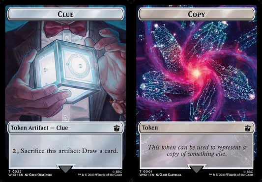 Clue (0022) // Copy (0001) Double-Sided Token - Foil